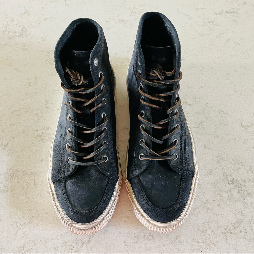Frye Black Leather High Tops